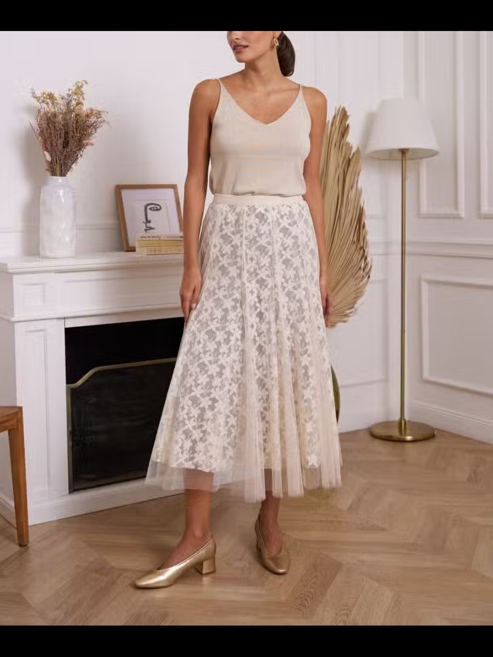 Choklate Paris Tulle Skirt With Lace Lining Size Small